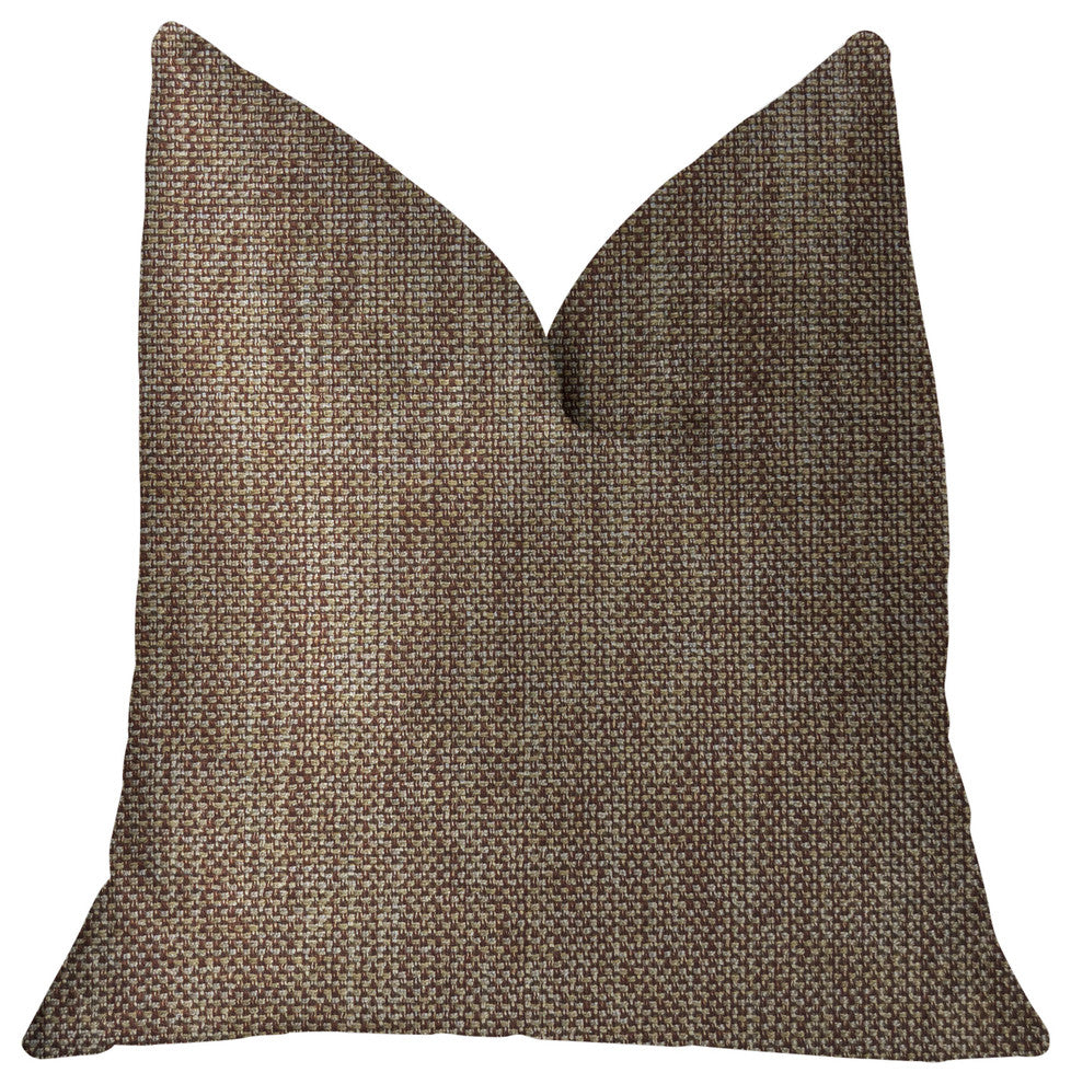 Ganache Gold Luxury Throw Pillow, 26"x26"