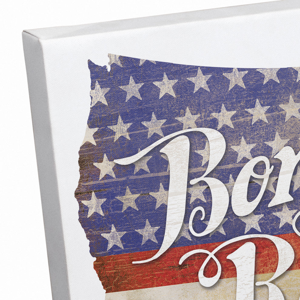 Born and Raised 11x14 Canvas Wall Art