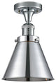 Franklin Restoration Appalachian 1 Light Semi-Flush Mount, Polished Chrome