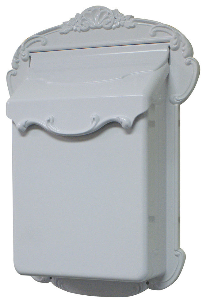 Victoria Vertical Mailbox, White