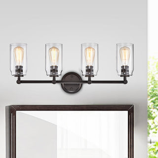 CHLOE Lighting Joyce Contemporary 4-Light Bath Vanity Fixture, Rubbed Bronze