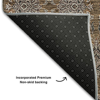 Premium Machine Washable Mayfield AMF702 Chocolate 9' x 12' Rug