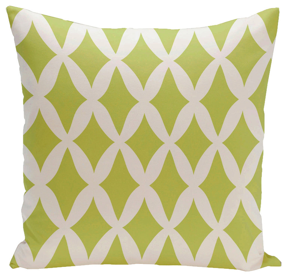 Holiday Brights Collection Geometric Pillow, Grinch, 20"X20"