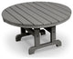 Ivy Terrace Classics Round 36" Conversation Table, Slate Gray