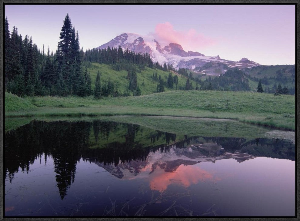 Mt Rainier Reflected In Lake, Mt Rainier National Park, Washington, 24"x18"
