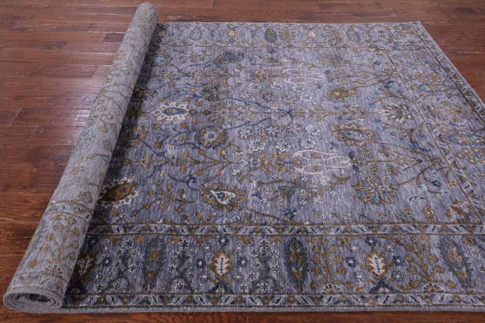 Persian Tabriz Hand Knotted Wool Rug 6' 1" X 9' 3" Q9003