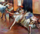 Ballet Rehearsal (detail), Unframed loose canvas