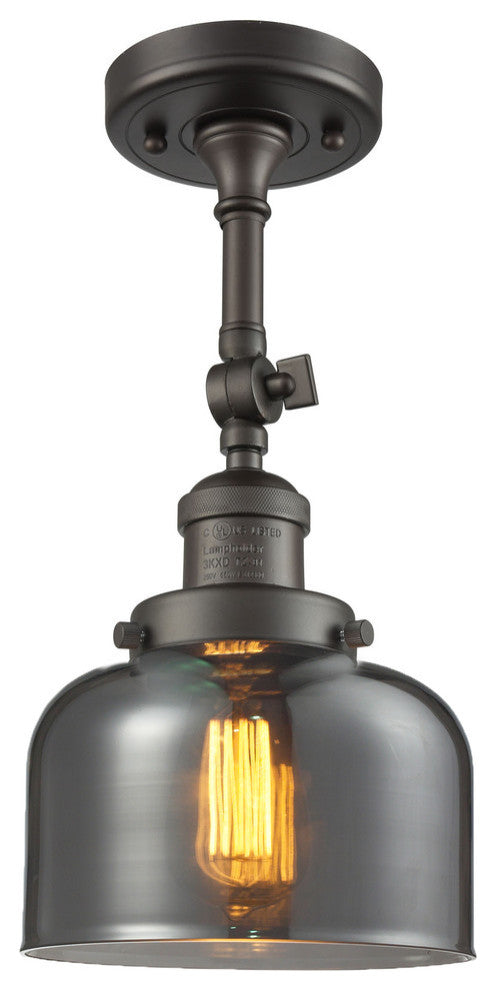 Innovations Lighting 201F-Ob-G73-Led 1 Light Dimmable Led Semi-Flush Mount