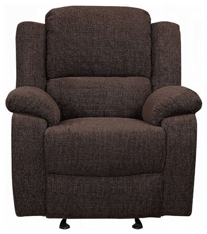 Madden Glide Recliner, Brown Chenille