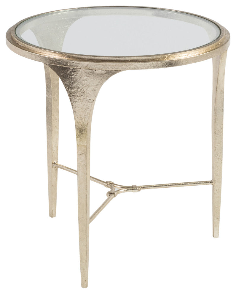Porto Champagne Round End Table