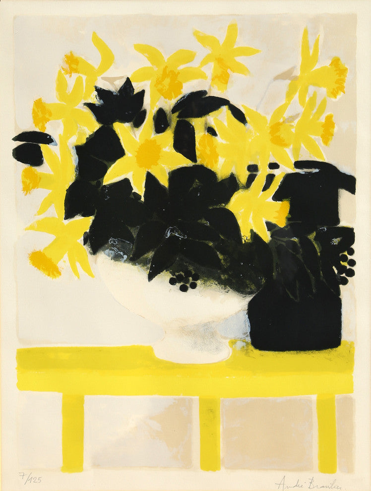 Andre Brasilier "Daffodils" Lithograph