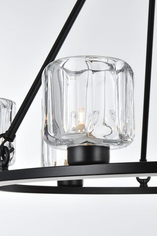 Home Living 26" Chandelier, Black