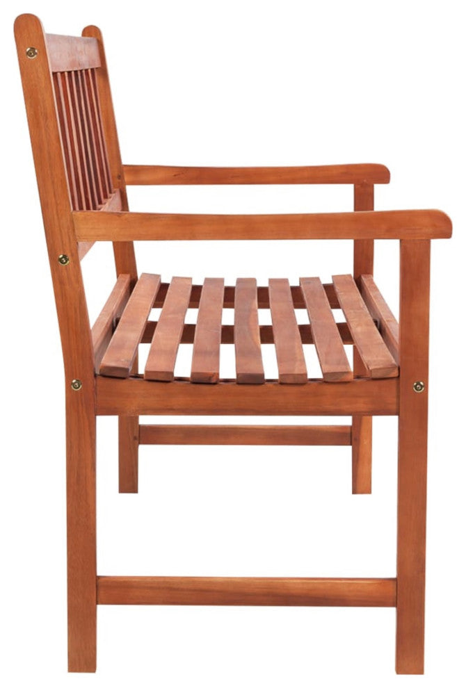 Vidaxl Garden Bench With Cushion 47.2" Solid Acacia Wood