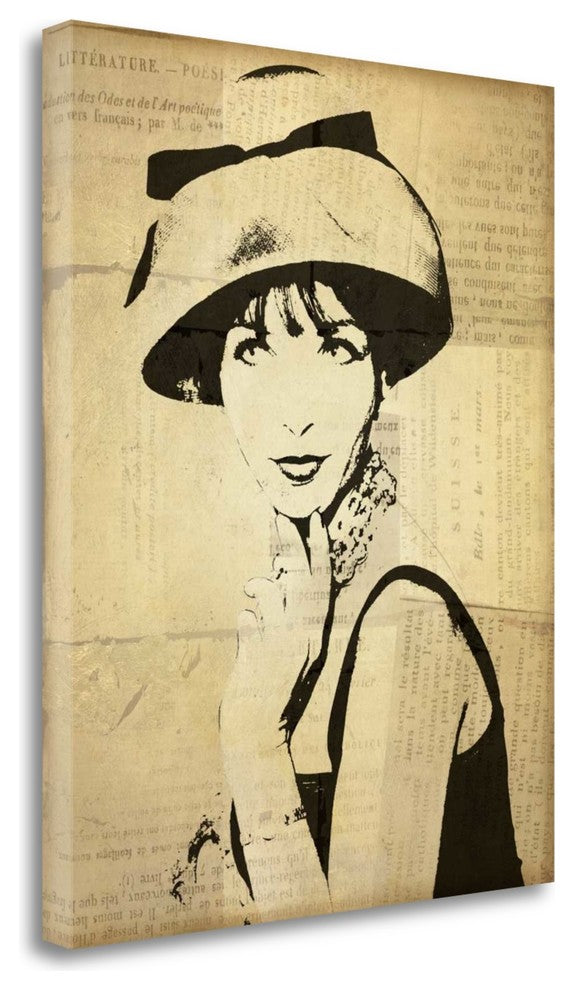 "Fashion News I" By Wild Apple Portfolio, Giclee Print on Gallery Wrap Canvas