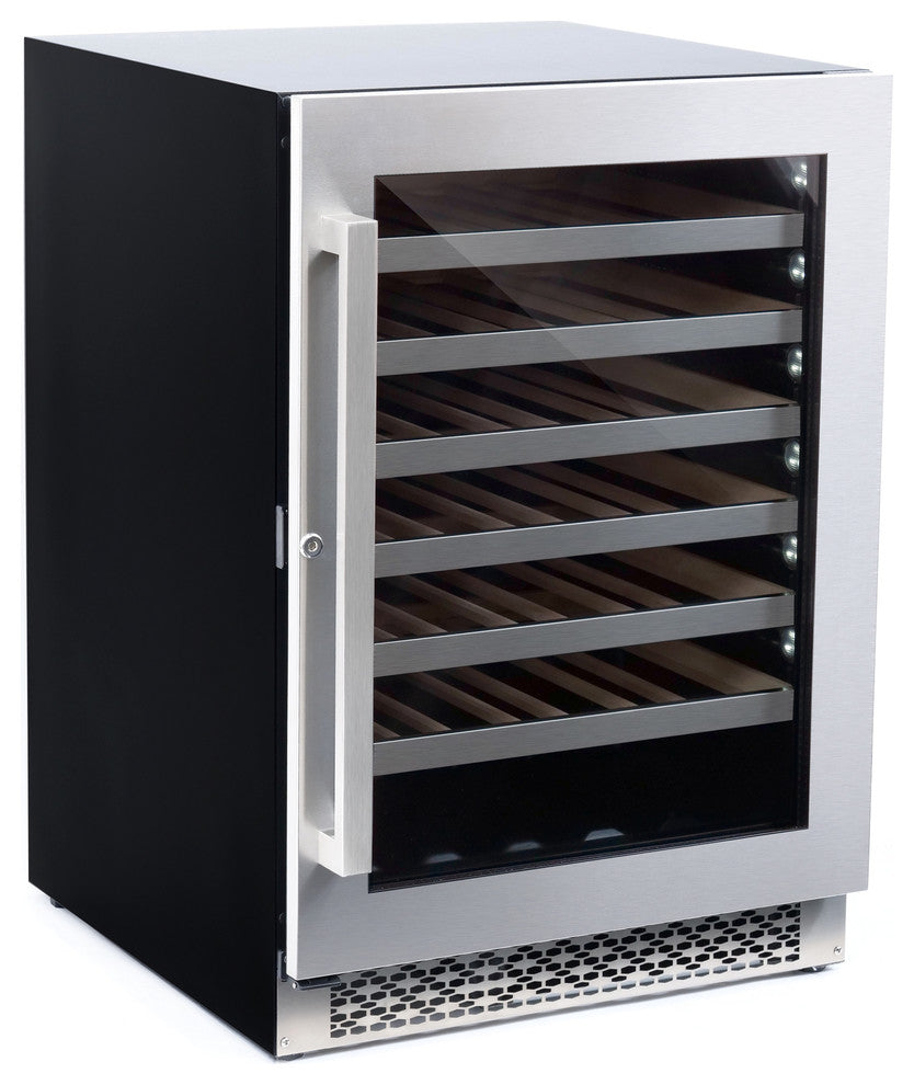 Cosmo 48 bottle, Single Zone, Freestanding Wine Cooler Refrigerator Compressor