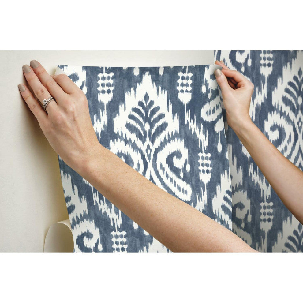 Hawthorne Ikat Peel and Stick Wallpaper