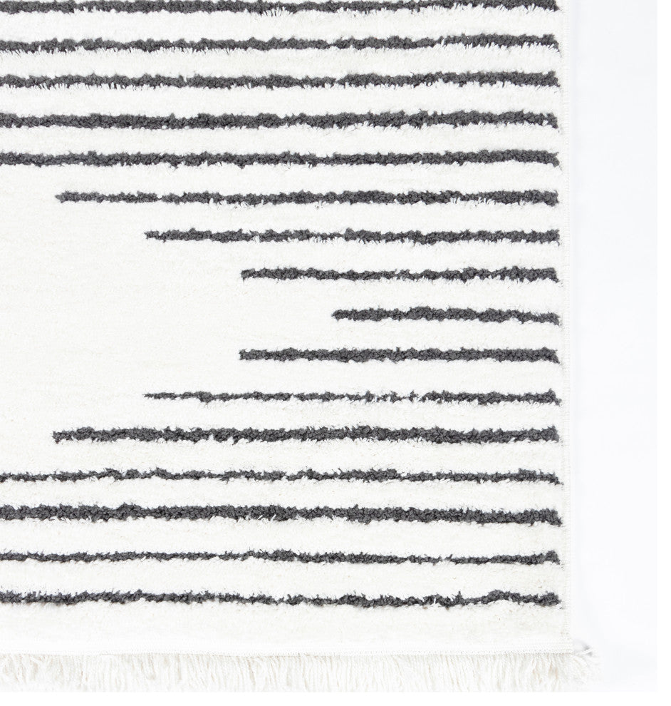 Novogratz by Momeni Ferris Oli Geometric Ivory Area Rug 2'' X 3''