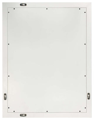 24" Wood Frame Mirror, White