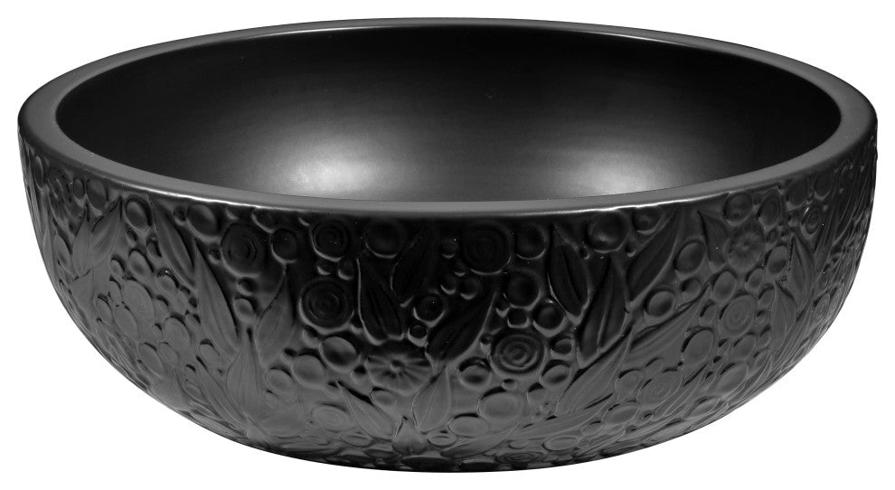 ANZZI Tara Series Ceramic Bathroom Vessel Sink with Pop-Up Drain