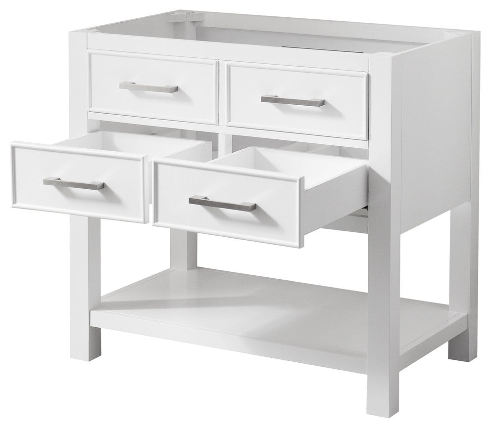 Avanity Brooks 36" Vanity Only, White Finish