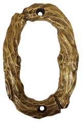 Log House Number Zero, Antique Brass