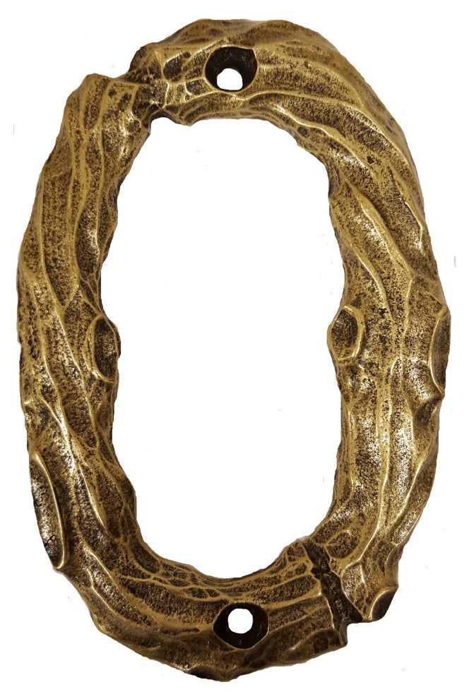 Log House Number Zero, Antique Brass