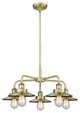 Innovations Ballston Urban 5 26" Chandelier Antique Brass