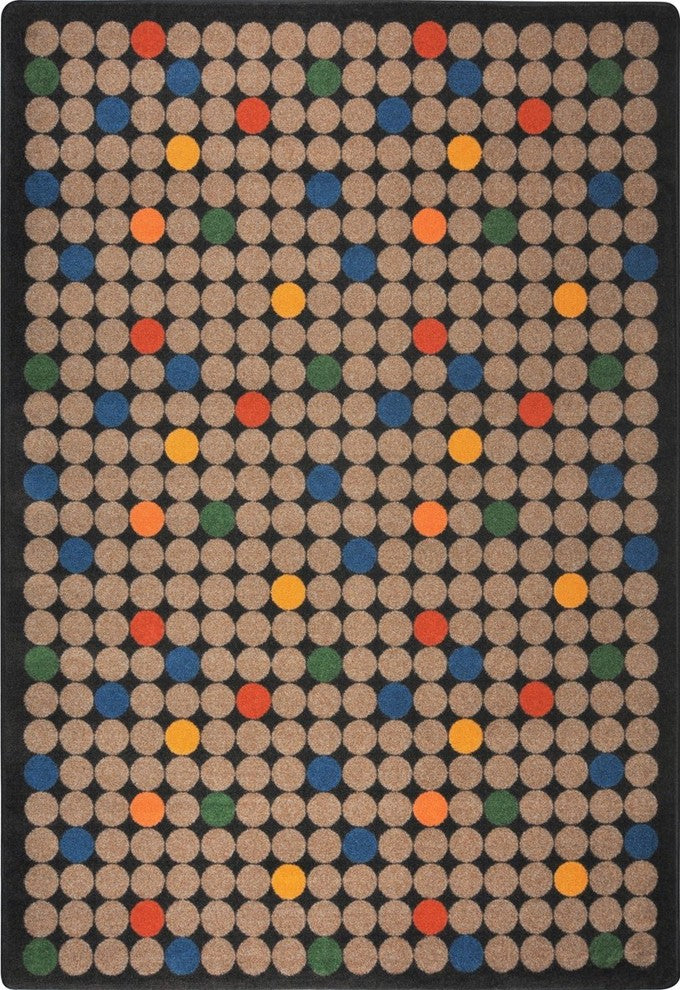 Playful Patterns Rug, Spot On, Antique, 5'4"x7'8"