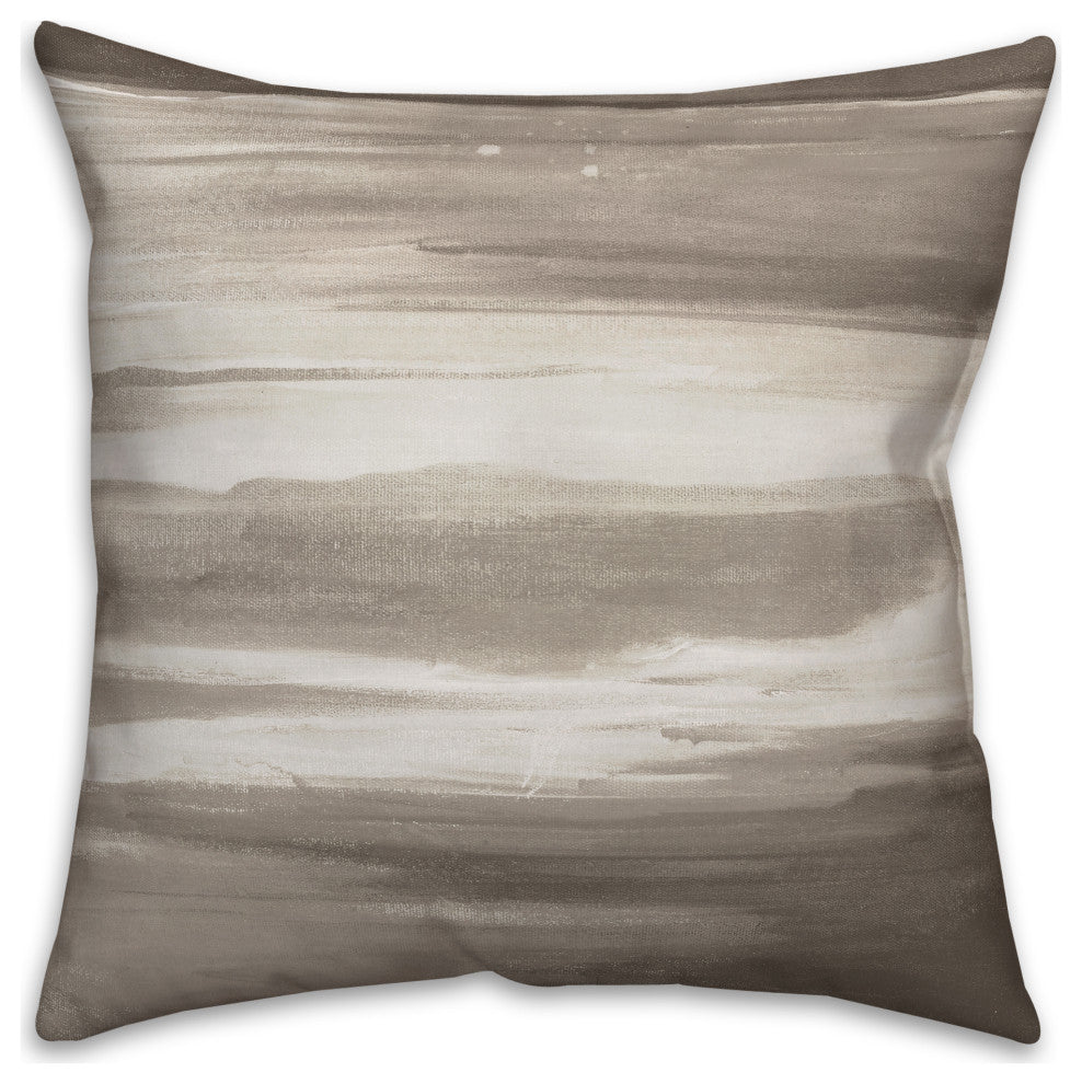 Gray Streaks 18x18 Indoor/Outdoor Pillow