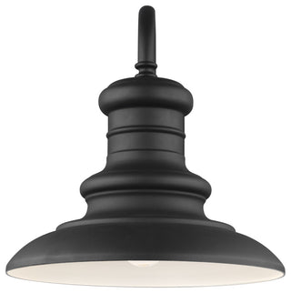 Redding Station Large Lantern, Textured Black