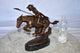 Cheyenne Remington Replica Bronze Statue on a  Marble Size: 12" x 4" x 12"H