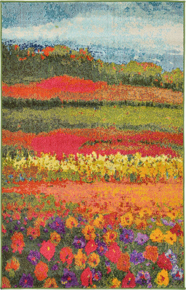 Rug Unique Loom Estrella Multi Rectangular 3' 3 x 5' 3