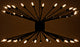 Lampberto Chandelier, Black Steel