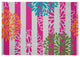 Flower Bursts Spring Chenille Rug, Orange, 5'x7'