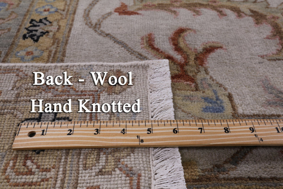 8' 10" X 12' 1" Persian Tabriz Hand-Knotted Wool Rug Q9015