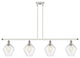 Innovations 516-4I-WPC-G654-8 4-Light Island Light, White, Polished Chrome