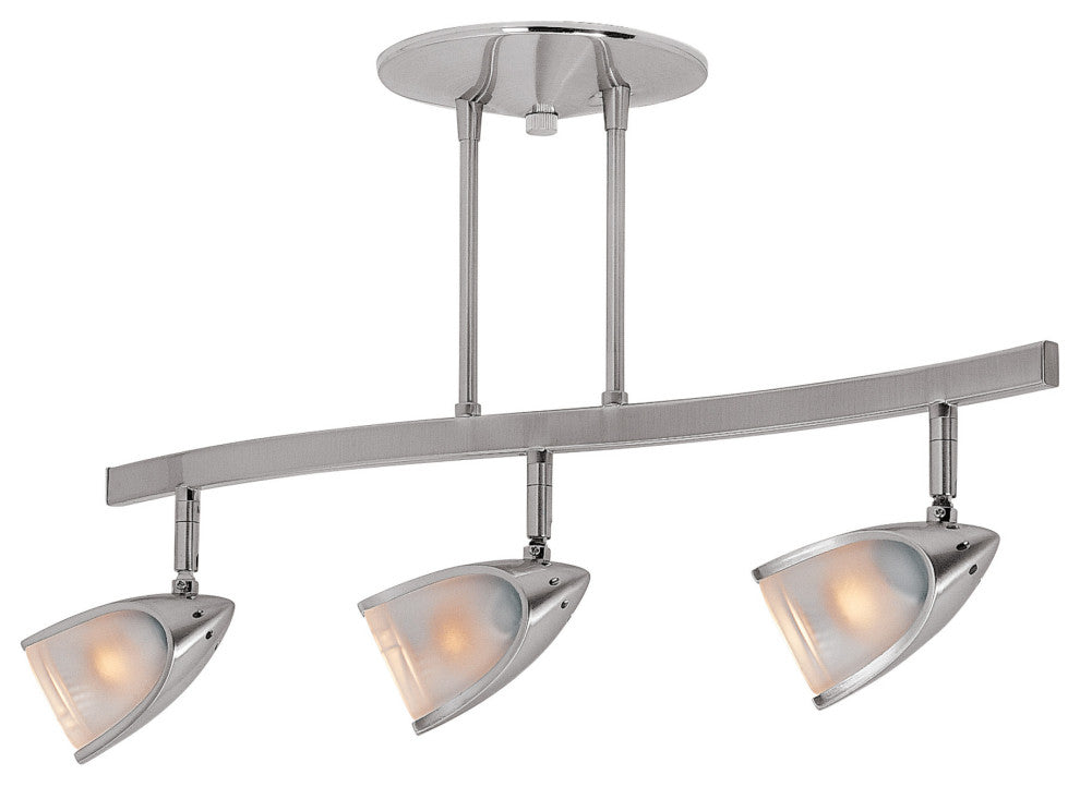 Access Lighting 52030LEDDLP/OPL Comet 3 Light 21"W LED Fixed Rail - Brushed