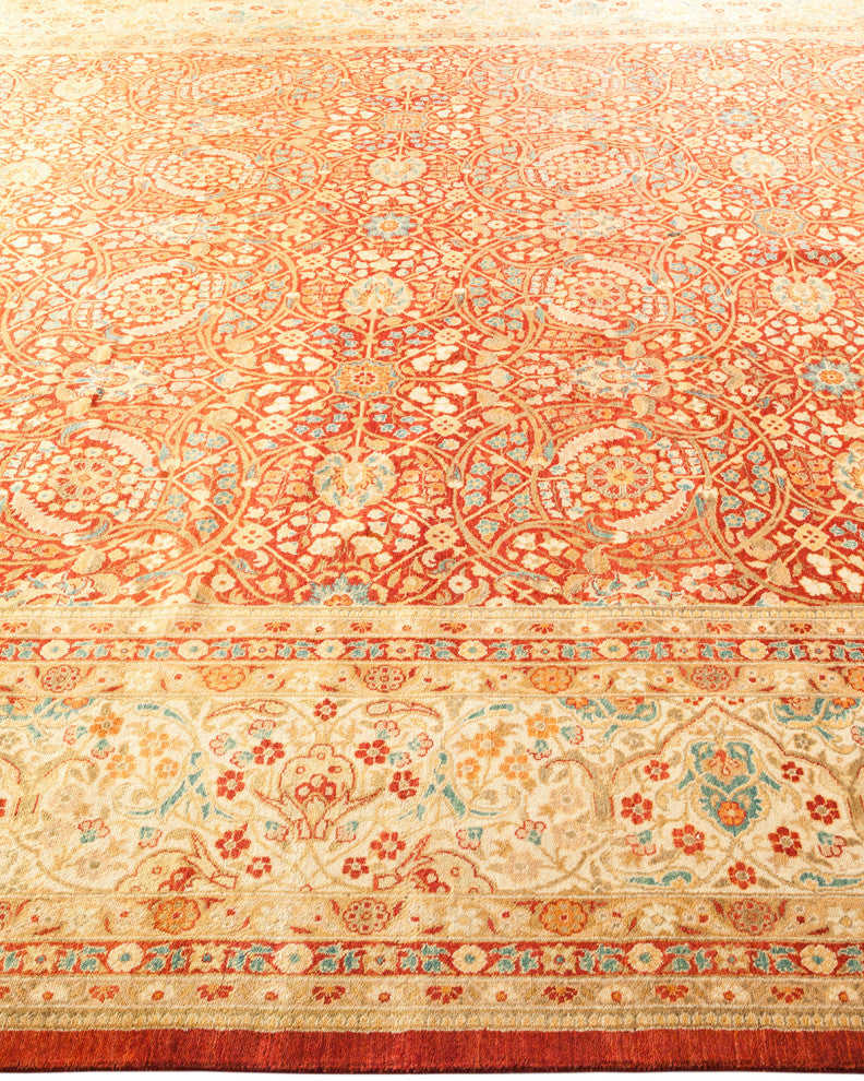 Madilyn, One-of-a-Kind Hand-Knotted Area Rug Red, 9'3"x12'2"
