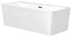 Acrylic Freestanding Flat Bottom Soaking Bathtub in White, 60*28"