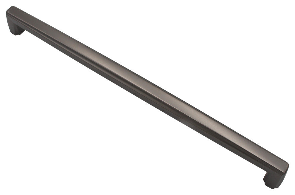 Breton Pull, Gun Metal, 15" Appliance Pull