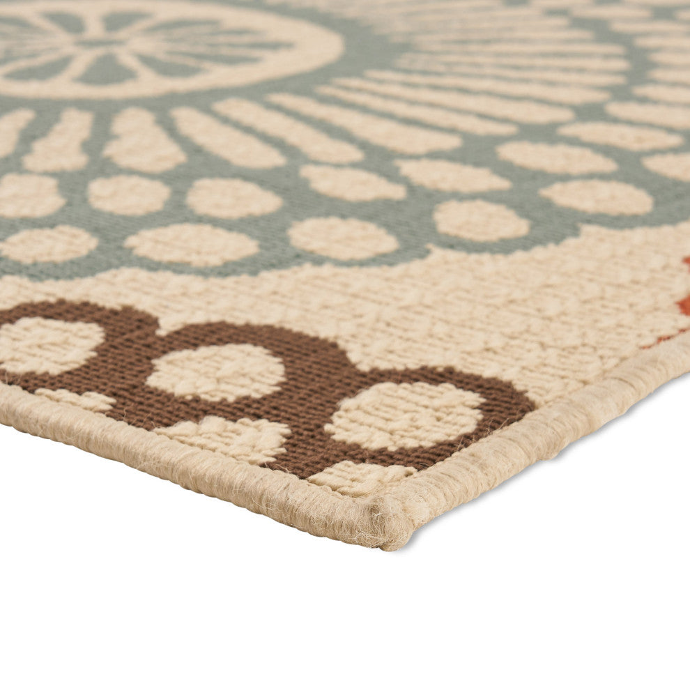 GDF Studio Jim Indoor Floral Area Rug, 8'x11'