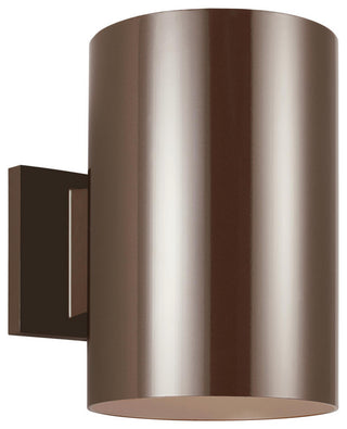 Outdoor Cylinders 1-Light Outdoor Wall Lantern, Bronze