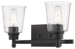 Z-Lite 464-2V Bohin 2 Light 16"W Vanity Light - Matte Black