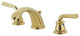 Kingston Brass KB962RXL Widespread Bathroom Faucet, Pop-Up Drain