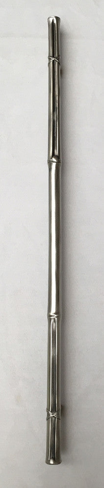 20" Single Bamboo Handle, Antique Brass