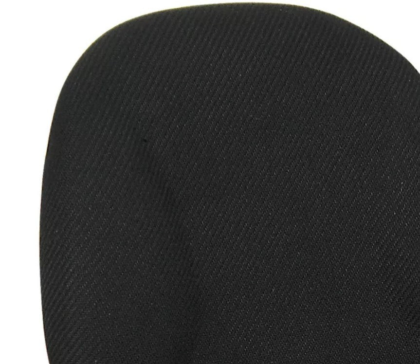Set of 7 Office Chair, Armless Contoured Seat & Comfortable Padded Back, Black