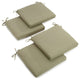 20"x19" Twill Chair Cushion, Set of 4, Sage