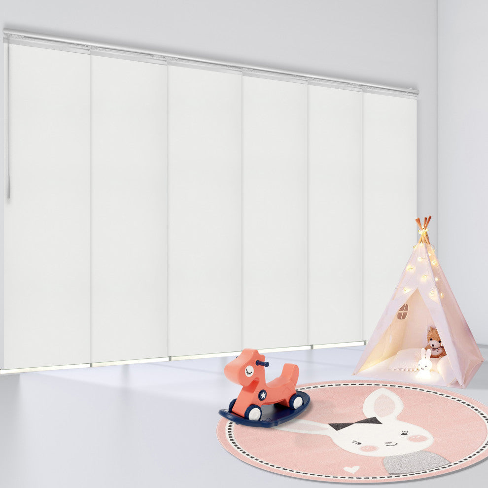 Danilo 6-Panel Track Extendable Vertical Blinds 98-130"W