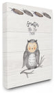 Stupell Ind. Smarter Than You Know Owl Canvas Art, 16x20