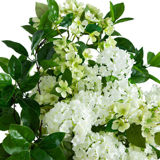 31in. Artificial Mixed Flower Arrangement, Hyacinth Weave Basket